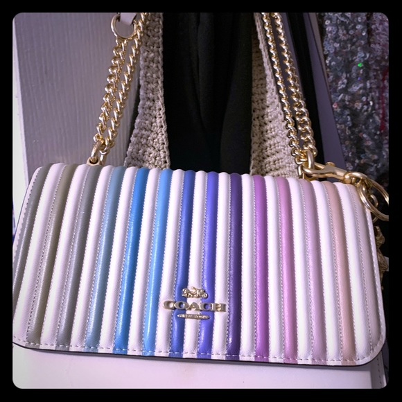 coach rainbow ombre purse